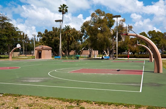 best beachside basketball court