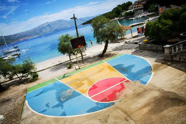 best beachside basketball court